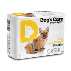 Fralda Higiênica Dogs Care Para Macho G - 6 Unidades - Tamanho P