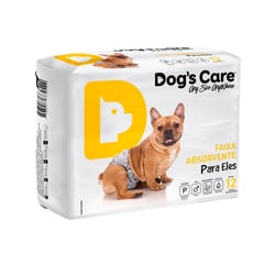 Fralda Higiênica Ecofralda Dogs Care Para Cães Machos P - 12 Unidades - Tamanho P