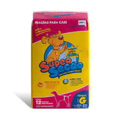 Fralda Supersecão Fêmea G - 12 Unidades - Tamanho G