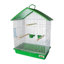 Gaiola Calopsita Teto Plástico Jel Plast Verde - 1 Unidade