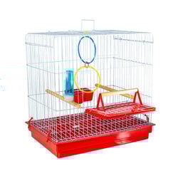 Gaiola Confort Para Calopsita Vermelho Jel Plast - 1 Unidade