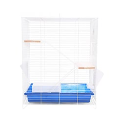 Gaiola Dupla Monaco Azul Para Chinchila - Tamanho 2