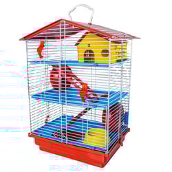 Gaiola Hamster 3 Andares Jel Plast - 1 Unidade