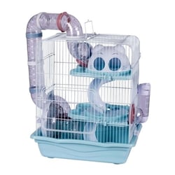 Gaiola Hamster American Pets Labirinto Safari Azul - 1 Unidade