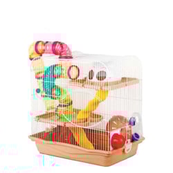 Gaiola Hamster Labirinto Safari Grande (M022B) Cor:Rosa