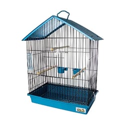 Gaiola Para Calopsita Jel Plast Black/Azul - 1 Unidade