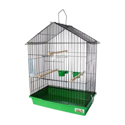 Gaiola Para Calopsita Teto Aramado Jel Plast Black/Verde - 1 Unidade