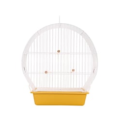 Gaiola Para Pássaros Arco Top Amarela Monaco - 1 Unidade