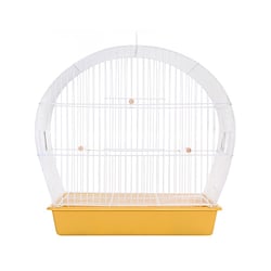Gaiola Para Pássaros Arco Top Master Amarela Monaco - 1 Unidade