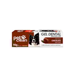 Gel Dental Pet Clean Sabor Chocolate Para Cães E Gatos - 90G