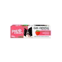 Gel Dental Pet Clean Sabor Morango Para Cães E Gatos 90G - 1 Unidade