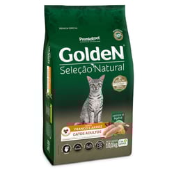 Golden Seleção Natural Gatos Adultos Frango & Arroz - 10,1Kg - 10 Kilos
