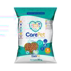 Granulado Higiênico De Madeira Carepet Para Gatos 20Kg - 1 Unidade