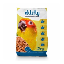 Granulado Higiênico De Madeira Dilifly Para Pássaros - 2Kg
