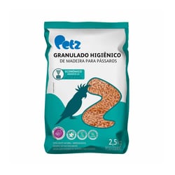 Granulado Higiênico De Madeira Petz Para Pássaros - 2,5Kg