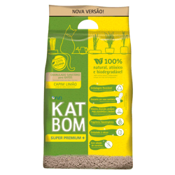 Granulado Higiênico Katbom Capim Limão Para Gatos - 3Kg - 3 Kilos