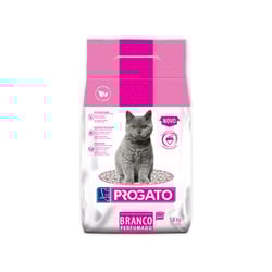 Granulado Higiênico Progato Branco Perfumado Para Gatos - 1,8Kg