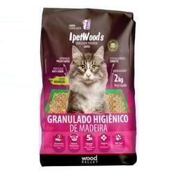 Granulado Ipetwoods 2Kg - 2 Kilos