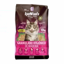 Granulado Madeira Ipet Woods 10Kg - 10 Kilos