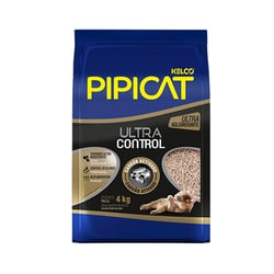 Granulado Sanitário Pipicat Ultra Control Para Gatos 4Kg - 1 Unidade