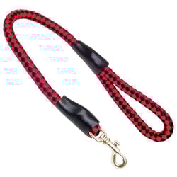 Guia Amf Xadrez Vermelho E Preto Para Cachorros - Tamanho 2