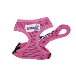 Guia E Peitoral American Pets Confort Rosa Para Cães Tamanho M - 1 Unidade
