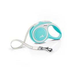 Guia Flexi Bogdahn New Comfort Azul E Branco Para Cães - 1 Unidade - Tamanho PP
