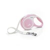 Guia Flexi Bogdahn New Comfort Rose E Branco Para Cachorros - Tamanho P