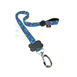 Guia Meuauau Garfield Azul Para Cães - 1 Unidade - Tamanho M/G