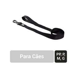 Guia Petz Preta Para Cães - 1 Unidade - Tamanho G