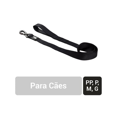 Guia Petz Preta Tamanho P Para Cachorros