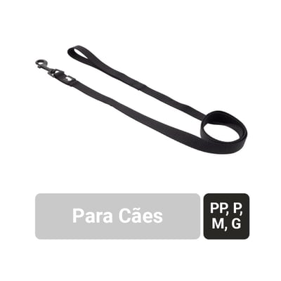 Guia Petz Preta Tamanho Pp Para Cachorros