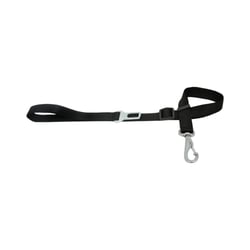 Guia Regulável São Pet Com Cinto De Segurança Para Cachorros - Preta 100X2Cm