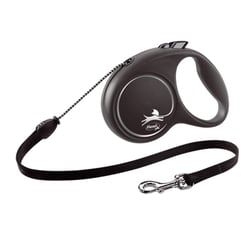 Guia Retrátil Flexi Black Design Prata Pp - 1 Unidade