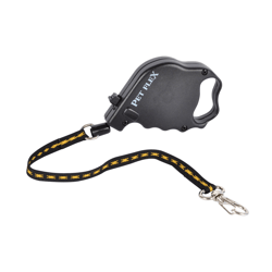 Guia Retrátil Premium Pet Flex Preta Para Pets Até 7Kg - 3M