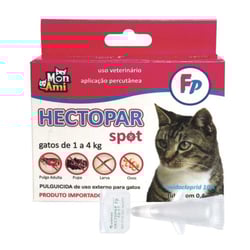 Hectopar Gatos 1 A 4Kg, Fp, Antipulgas, Spot