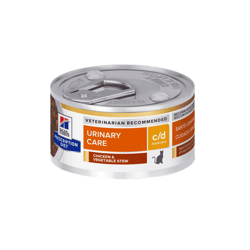 Hill'S Prescription Diet C/D Multicare Ração Úmida Para Gatos Adultos - Cuidado Urinário De Frango E Vegetais - 1 Unidade (82G)