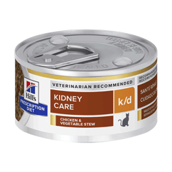Hill'S Prescription Diet K/D Cuidado Renal Para Gatos - Frango E Vegetais - 82G - 1 Unidade