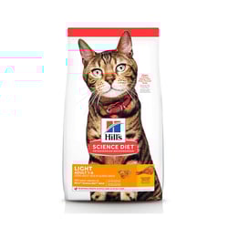 Hill'S Science Diet Light Para Gatos Adultos - 1 Unidade De Ração Seca - 3,17 kilos