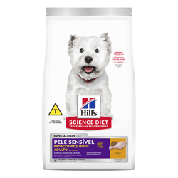 Hill'S Science Diet Ração Para Cães Adultos Com Pele Sensível Pedaços Pequenos - 2,4Kg