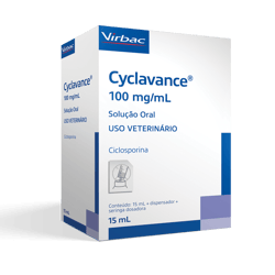 Imunossupressor Virbac Cyclavance 100Mg Para Cães - 15Ml - 15 Mililitros