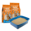 Areia Higiênica Kets Gatíssimo Fina Sem Perfume Para Gatos - 4Kg - 4 Kilos