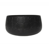Bacia Bretagne Cerâmica Flor Preto Fosco Ts Brasil - 1 Unidade