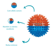 Bola De Espinho Dual Color Jambo - Azul E Laranja M - 1 Unidade