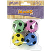 Brinquedo Bolinhas Futebol Coloridas Jambo Para Gatos - 4 Unidades