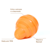 Brinquedo Cone Borracha Flicks Laranja Único