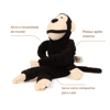 Brinquedo Macaco De Pelúcia Preto Buddy Flicks Único