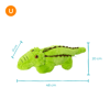 Brinquedo Mordedor Jambo Jacaré Pelúcia Único Para Cachorros