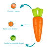 Brinquedo Mordedor Veg Sound Cenoura Jambo - 1 Unidade