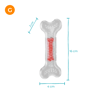 Brinquedo Osso Silicone Carne Jambo G - 1 Unidade